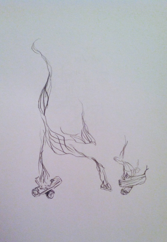("Smoke animals". Tuesday 6/17/14. Pencil.)
